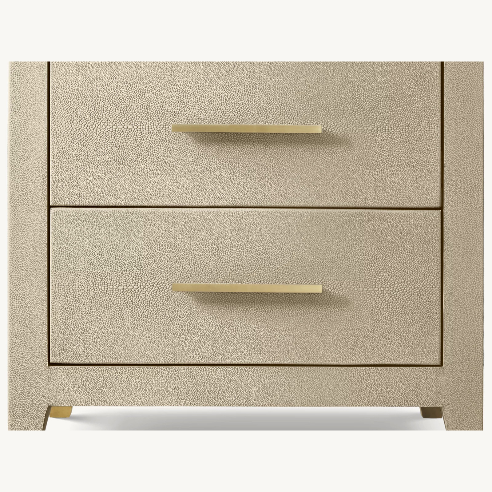 01 Graydon Shagreen Closed Nightstand - Image 1