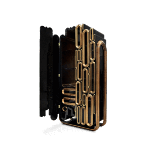 Oblong Gold Cabinet - Image 4