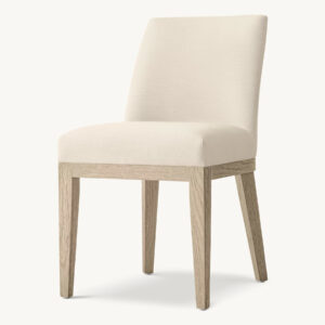Morgan Curved-Back Fabric Dining Side Chair - Image 2