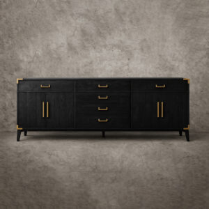 Cayden Campaign 4-Door Sideboard With Drawers - Image 5