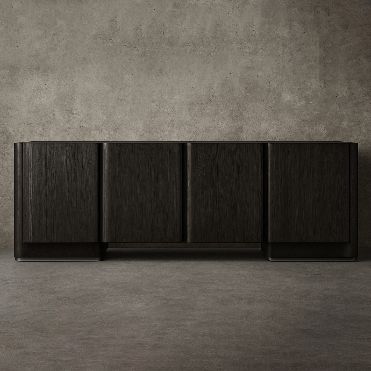 10001_vintage_cement Brioni 4-Door Sideboard - Image 1