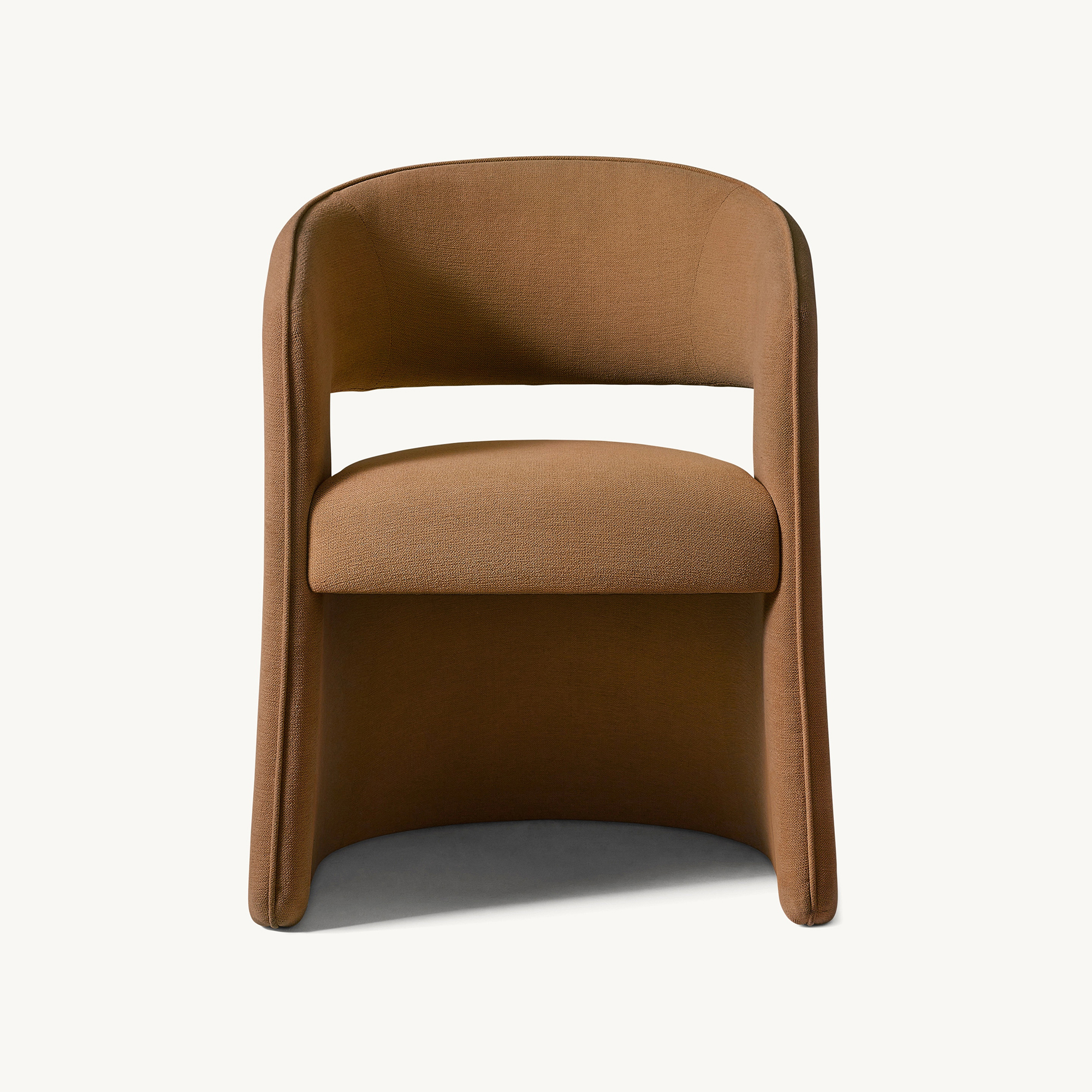 10002 Gia Open-Back Fabric Dining Armchair - Image 1