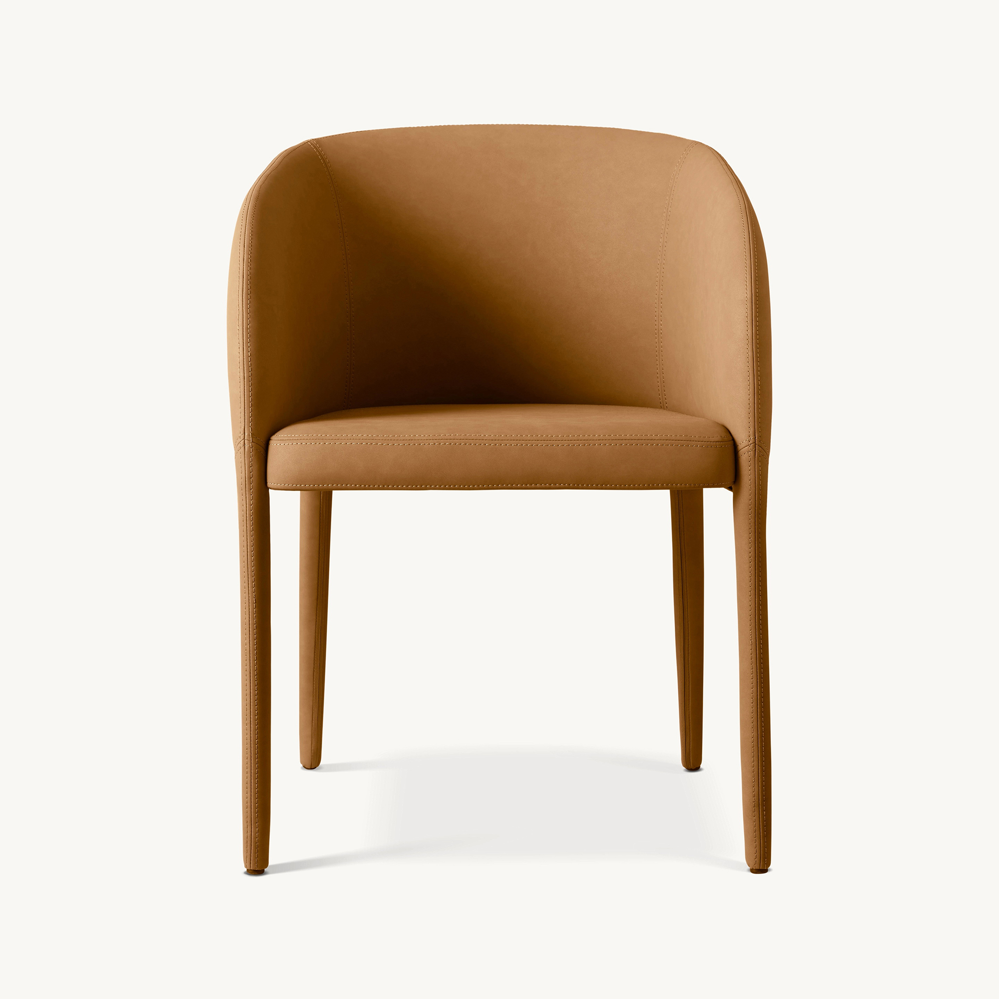 10002 Nicola Barrelback Vegan Leather Dining Armchair - Image 1