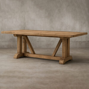 14th C. Monastery Rectangular Dining Table - Image 2