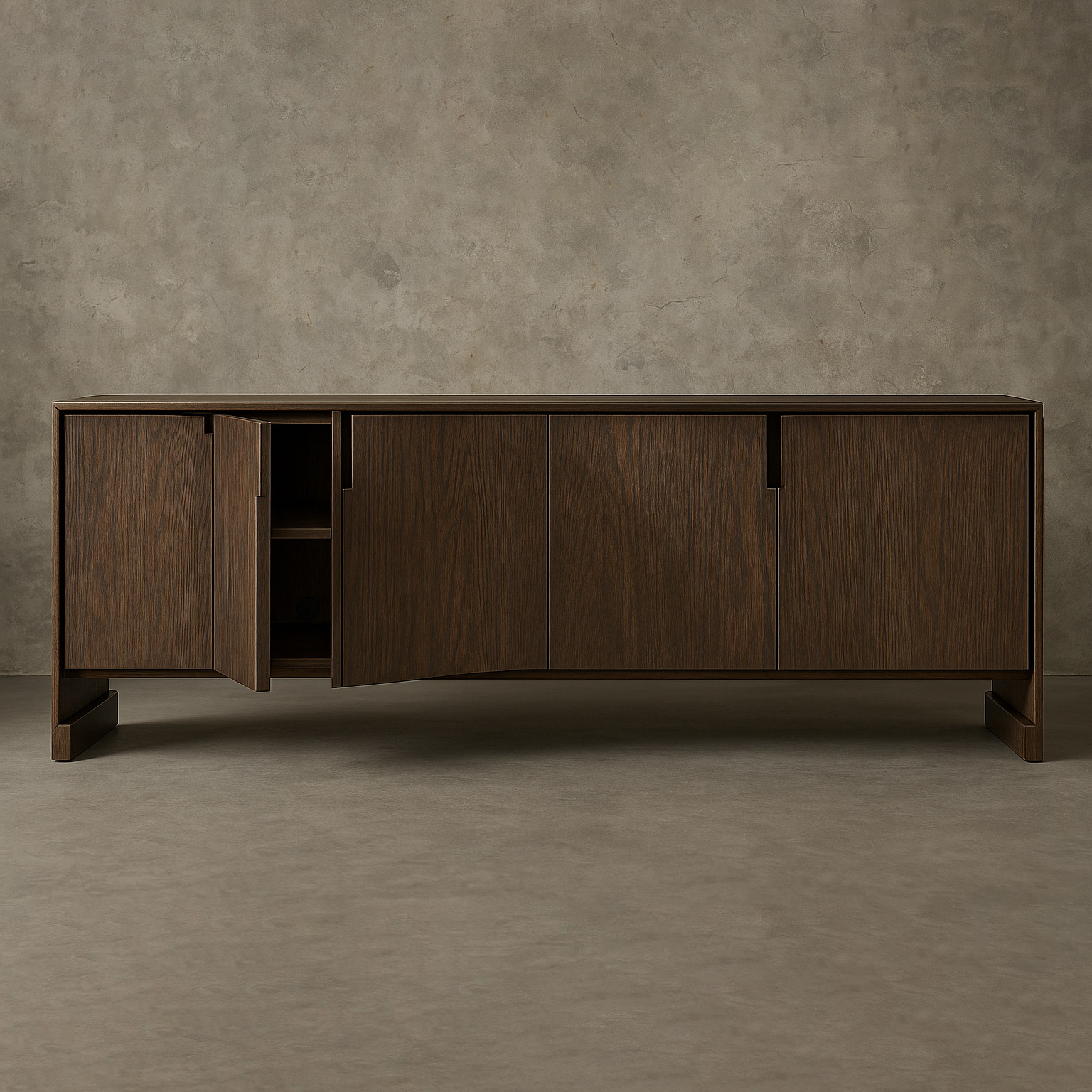 10002_vintage_concrete Elias 4-door Sideboard - Image 1