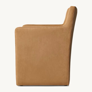 Mattia Track Leather Dining Armchair - Image 4