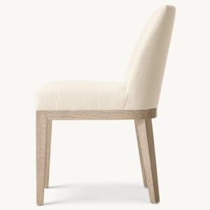 Morgan Curved-Back Fabric Dining Side Chair - Image 4
