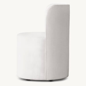 Reynaux Curve Fabric Dining Chair - Image 2