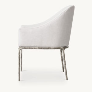 Thaddeus Slope Fabric Dining Armchair - Image 2