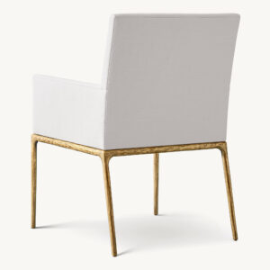 Thaddeus Track Fabric Dining Armchair - Image 2