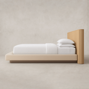 Mulholland Extended Panel Bed With Fabric Base - Image 3