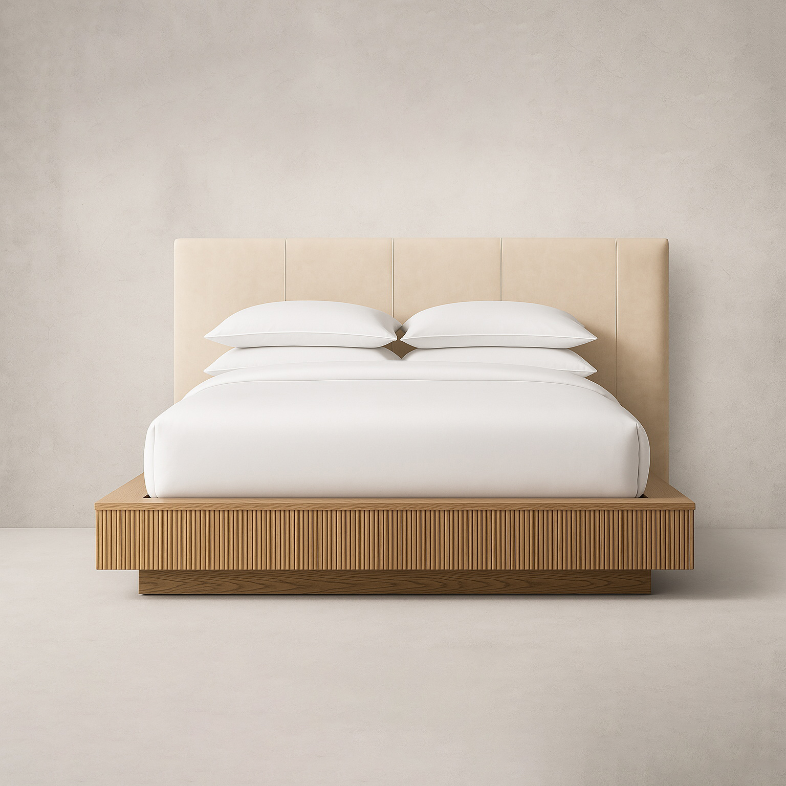 10003_processed Mulholland Extended Leather Panel Bed - Image 1