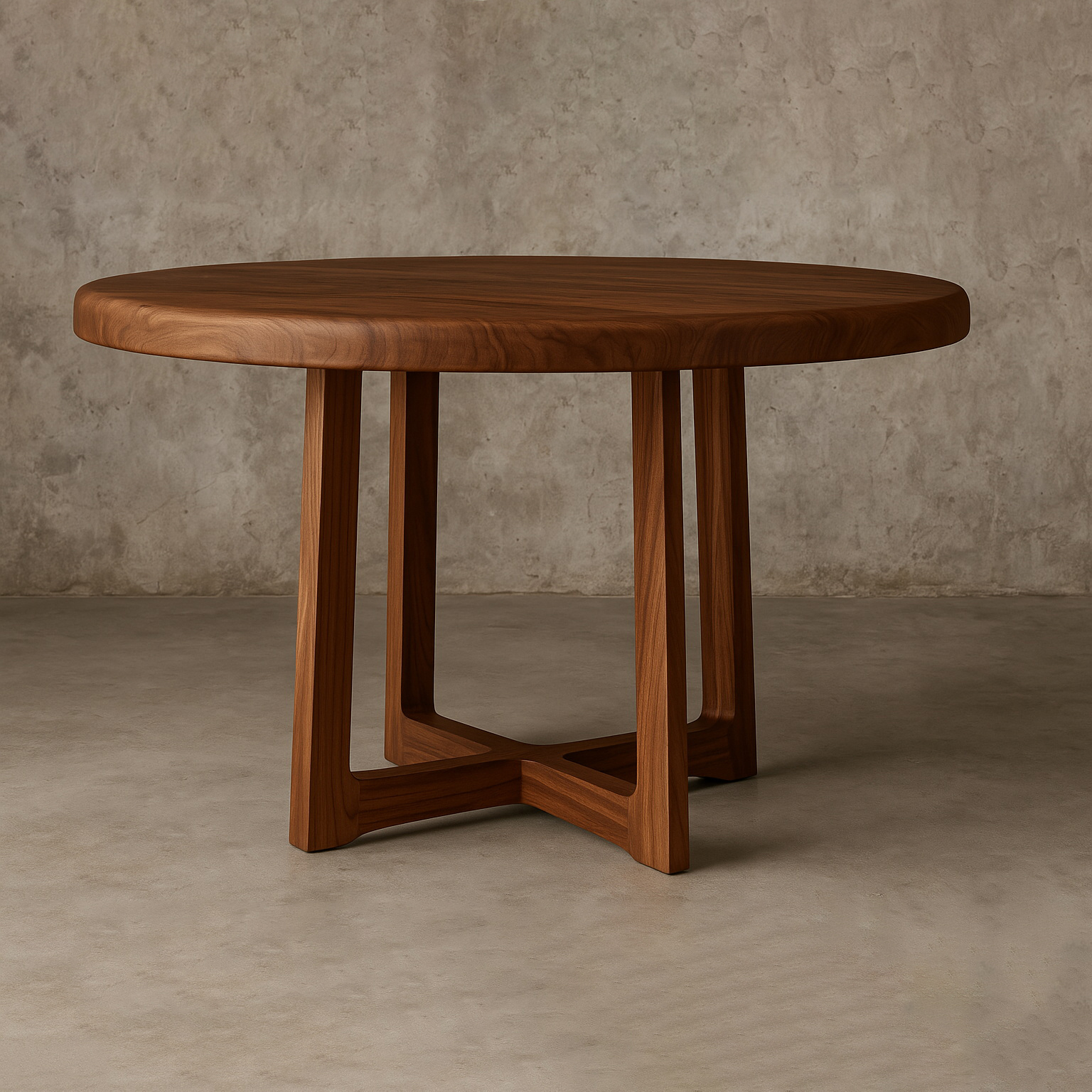 10003_vintage_cement_wall Gael Round Dining Table - Image 1