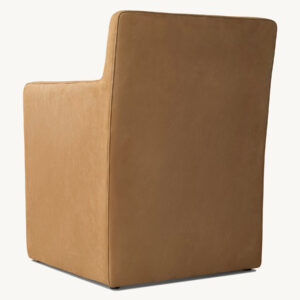 Mattia Track Leather Dining Armchair - Image 3