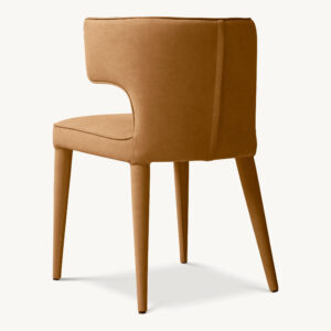 Nicola Wing Vegan Leather Dining Armchair - Image 3