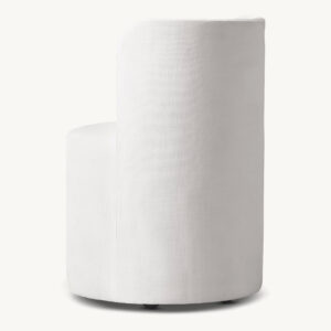 Reynaux Curve Fabric Dining Chair - Image 3