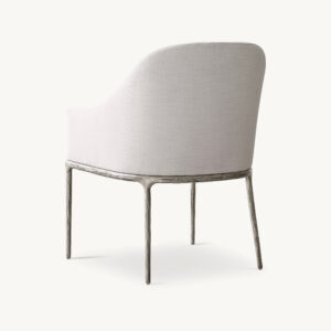 Thaddeus Slope Fabric Dining Armchair - Image 3