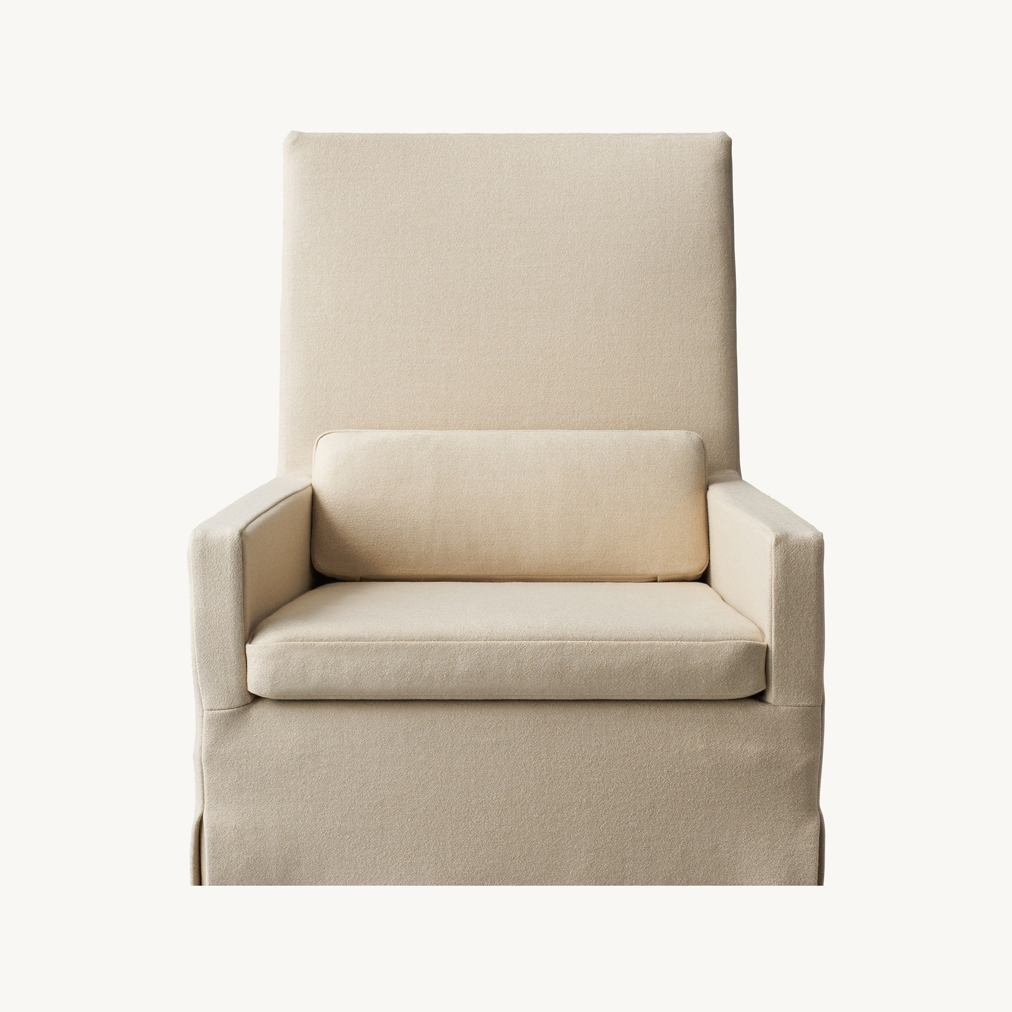 10006 Belgian Track Arm Slipcovered Dining Armchair - Image 1