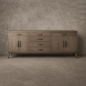 Cayden Campaign 4-Door Sideboard With Drawers - Image 4