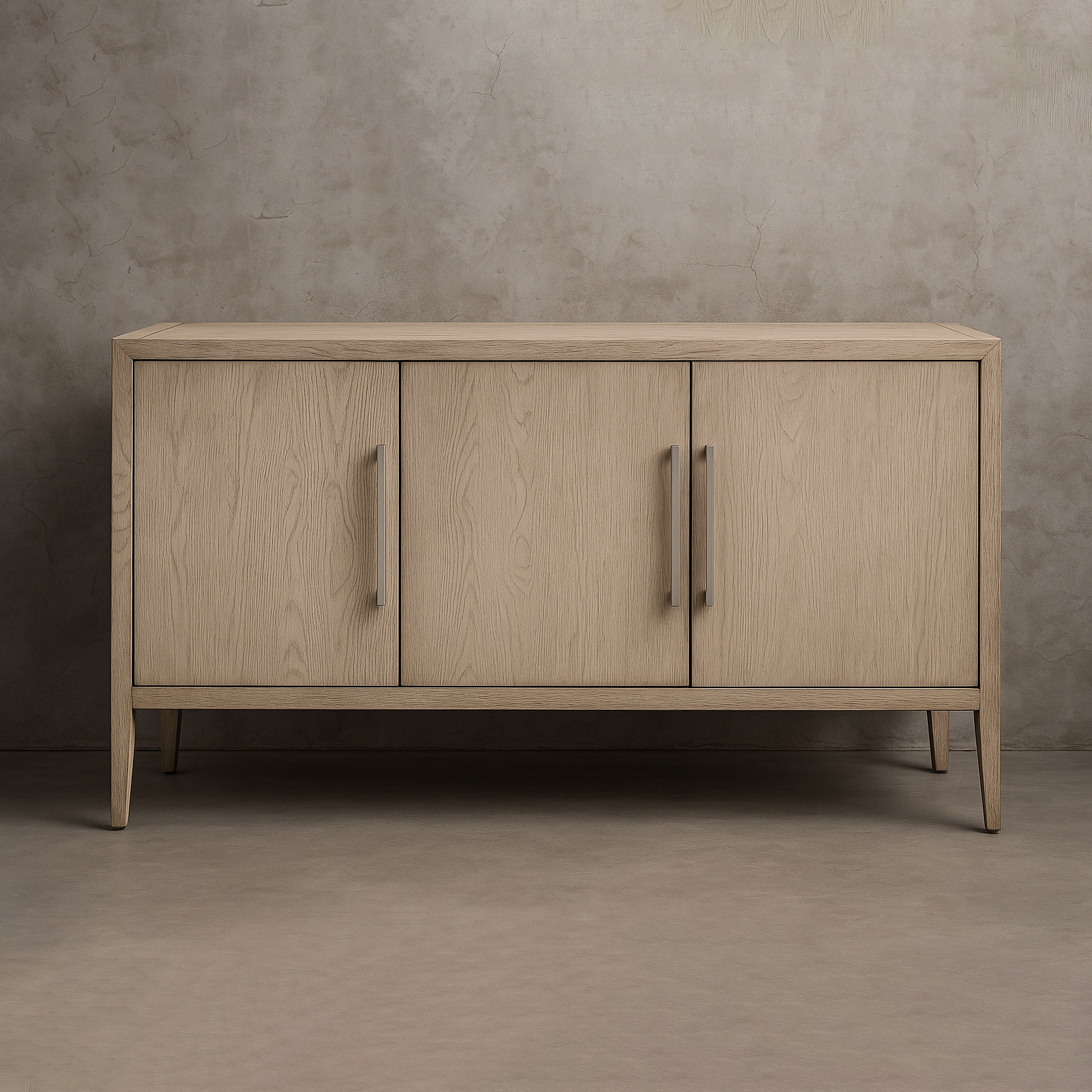 10008_vintage_cement French Contemporary Triple-Door Sideboard - Image 1