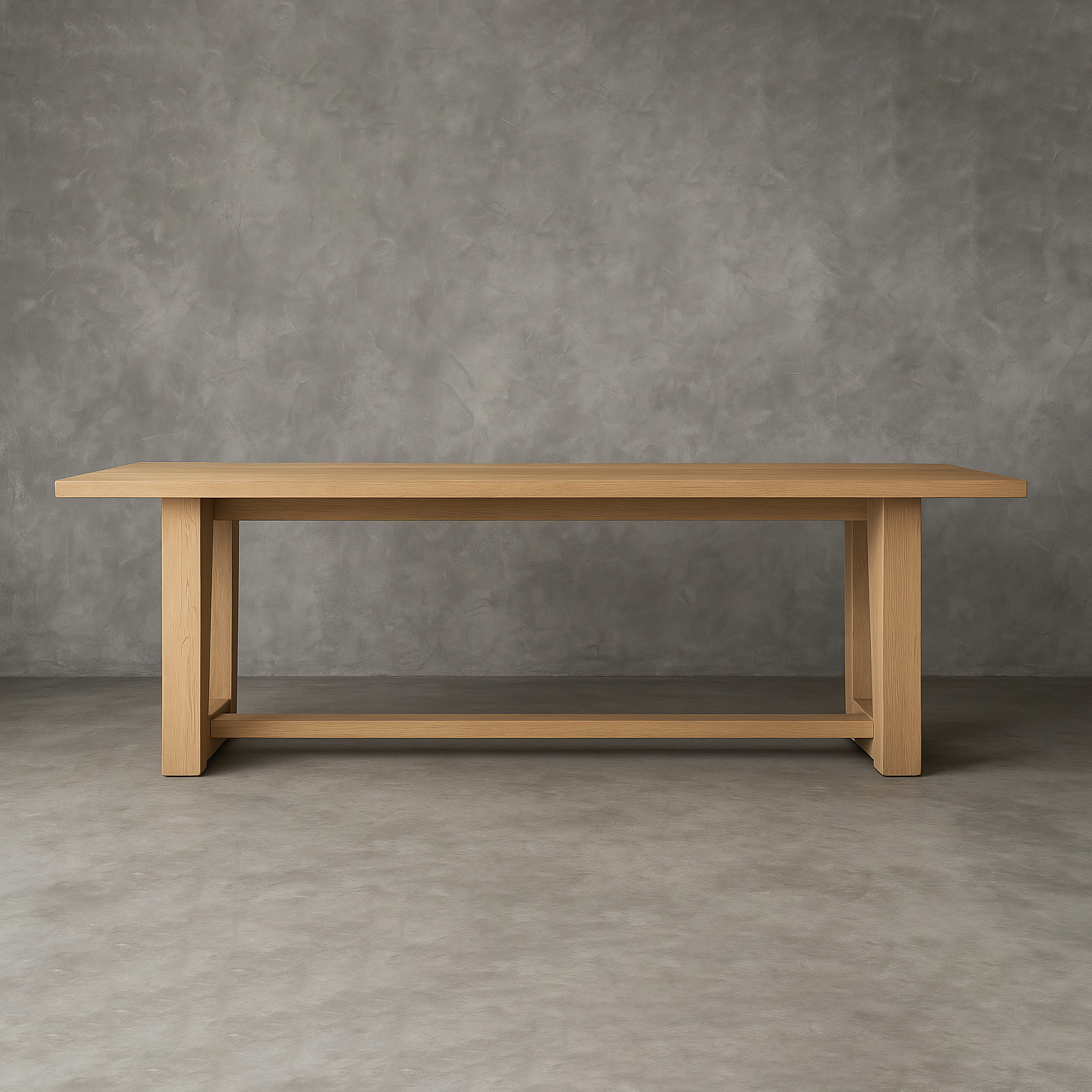 10008_vintage_concrete Montecito Rectangular Trestle Dining Table - Image 1
