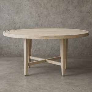 French Contemporary Round Dining Table - Image 3