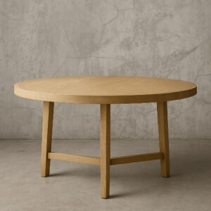 French Contemporary Round Dining Table - Image 4