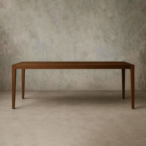 French Contemporary Rectangular Extension Dining Table - Image 2