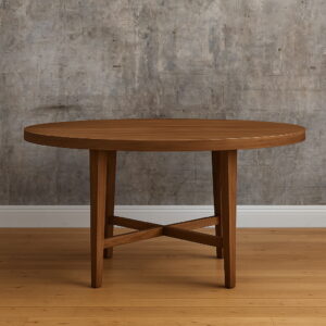 French Contemporary Round Dining Table - Image 6