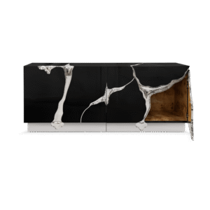 Lapiaz Black Silver Sideboard - Image 2