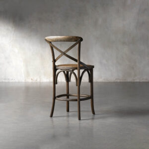 Cadence Stool with Rattan Seat - Image 3