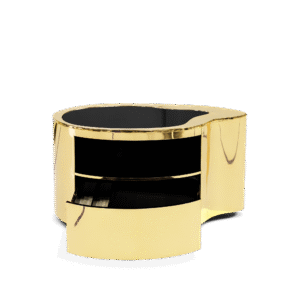 Wave Gold Nightstand - Image 2