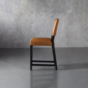 Teddi Leather Stool - Image 3