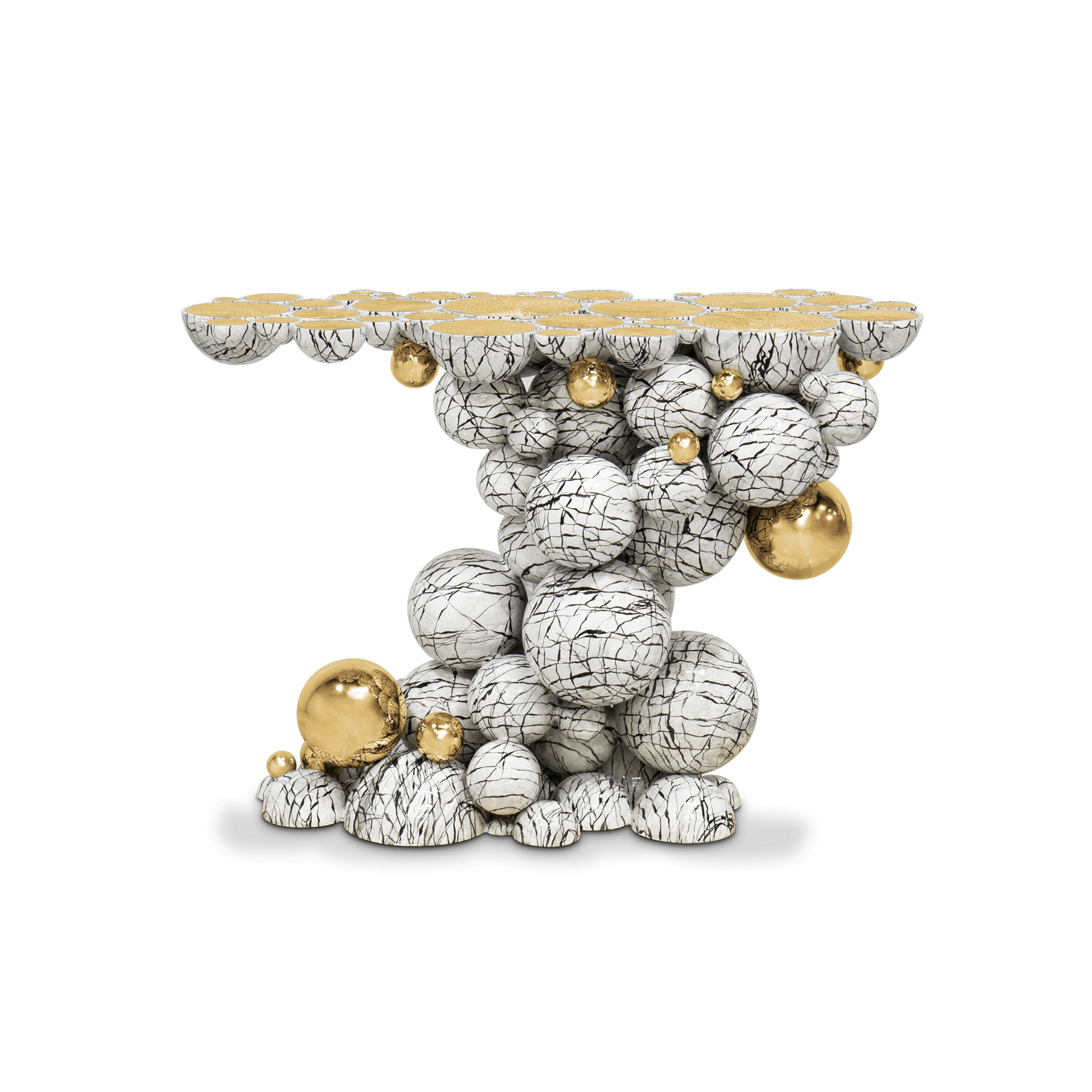 528ee9f8-2e72-4b2e-b288-c2f2d7f4a96f Newton Faux-Marble Console - Image 1