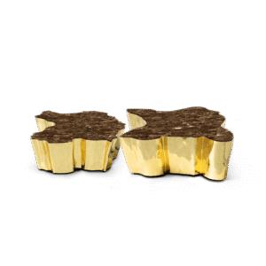 Eden Brown Marble Center Table - Image 3