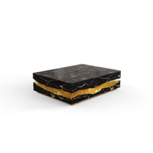 Quarry Portoro Marble Center Table - Image 4