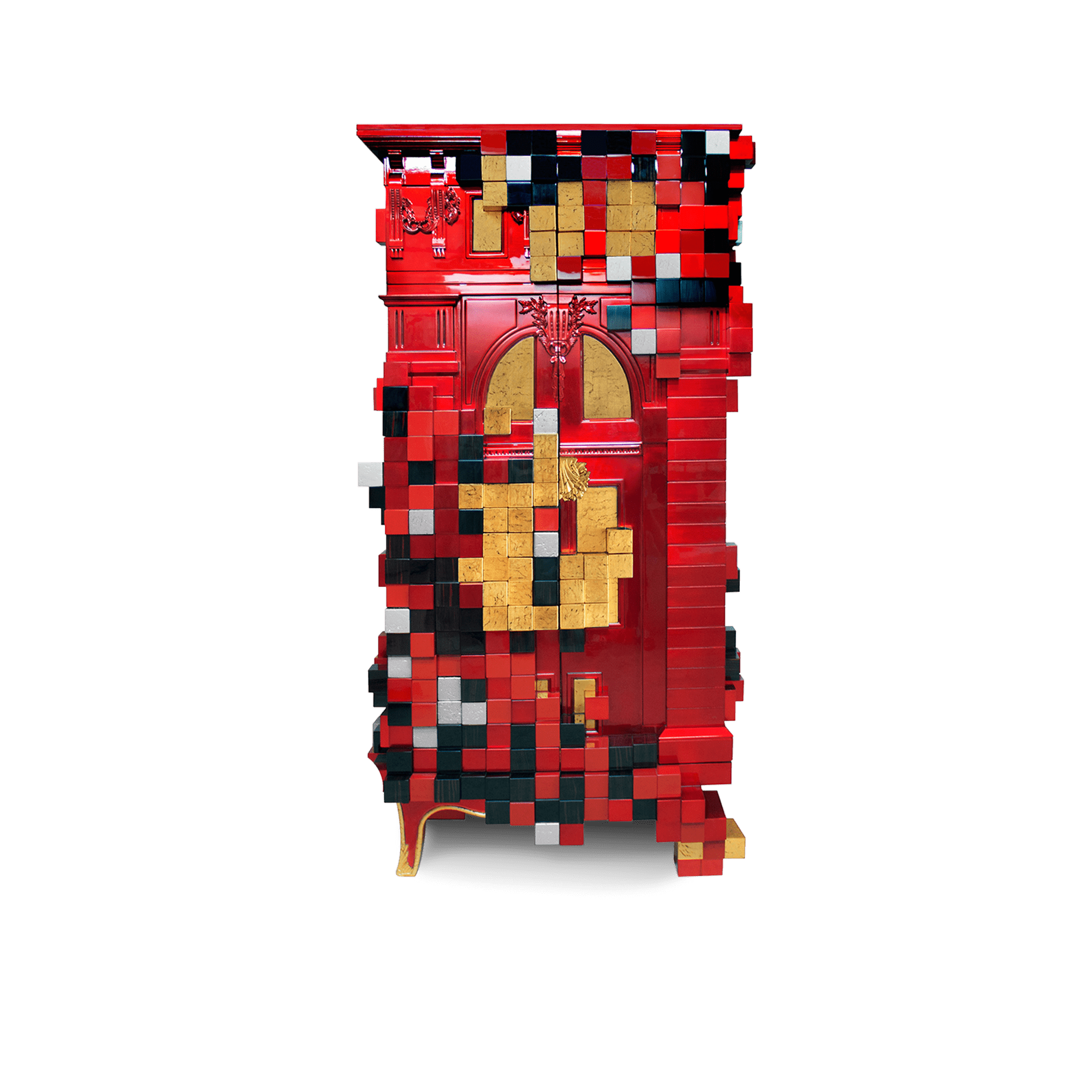 57d0c2e7-c377-42a2-b5d2-9654a1ff9dc3 Piccadilly Red Cabinet - Image 1