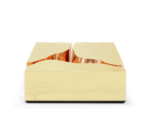 Lapiaz Gold Copper Center Table