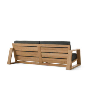 Canyon Outdoor Teak Sofa in Rosemount Graphite - Image 3