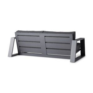 Canyon Outdoor Aluminum Sofa in Rosemount Graphite - Image 3