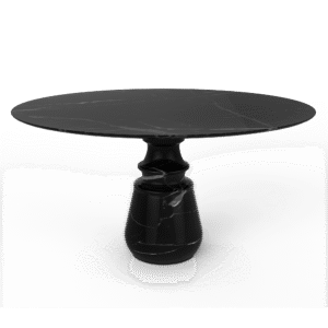 Pietra Round Nero Marquina Dining Table - Image 2