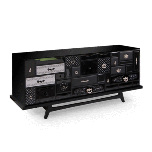 Mondrian Black Sideboard - Image 2