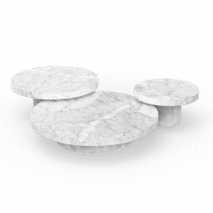 Empire Carrara Marble Center Table - Image 2