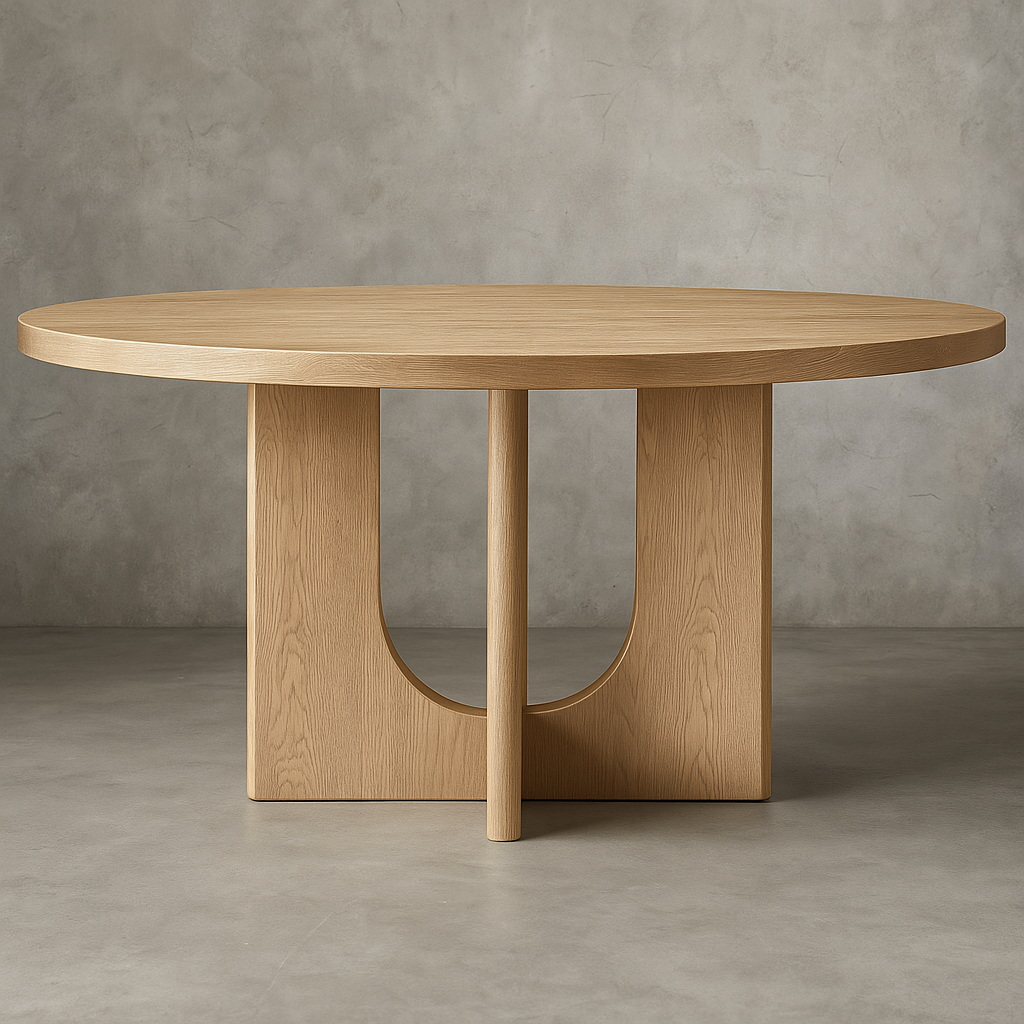 Breton_Round_Dining_Table_Light_Oak_04 Breton Round Dining Table - Image 1