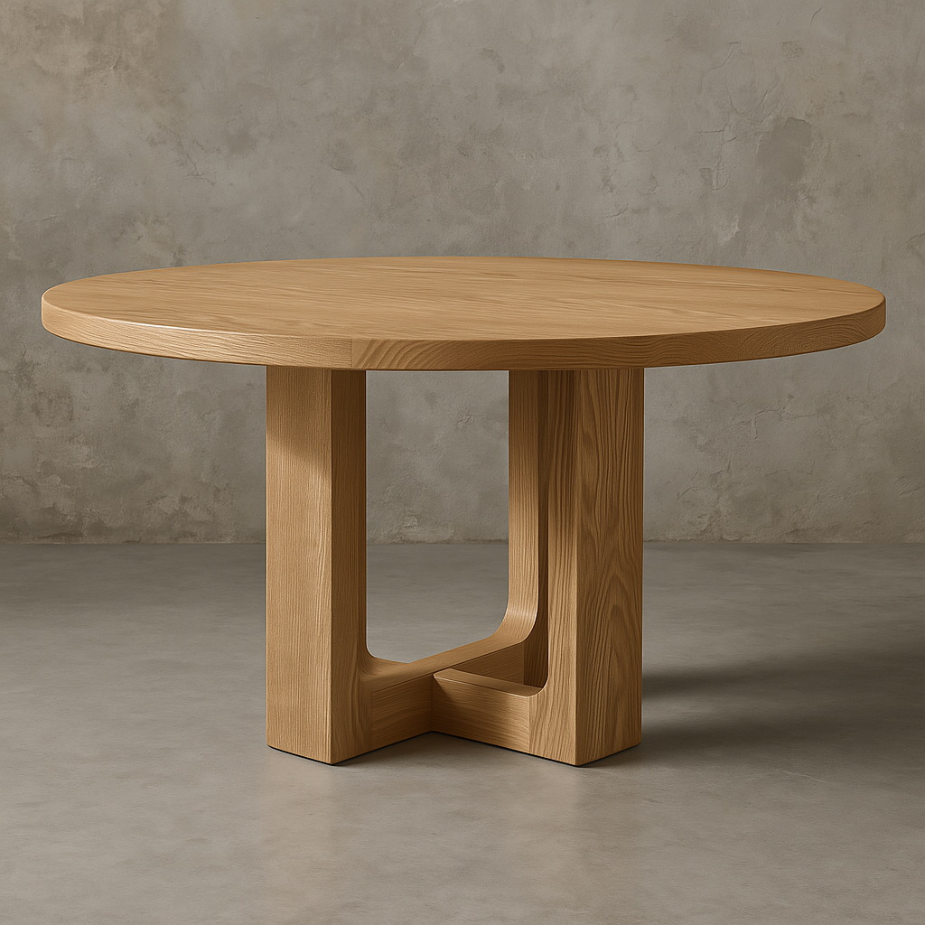 Bronte_Round_Dining_Table_Angle_View Bronte Round Dining Table - Image 1