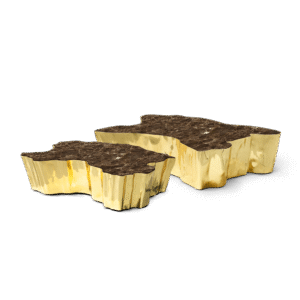 Eden Brown Marble Center Table - Image 5