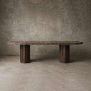 Mulholland Stone Rectangular Dining Tab - Image 5