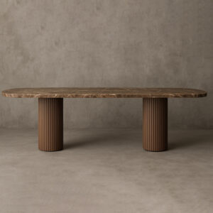 Mulholland Stone Rectangular Dining Tab - Image 4