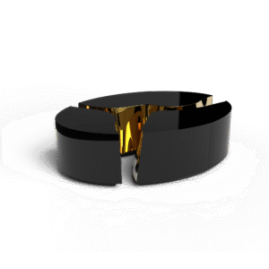 Lapiaz Oval Black Center Table - Image 2