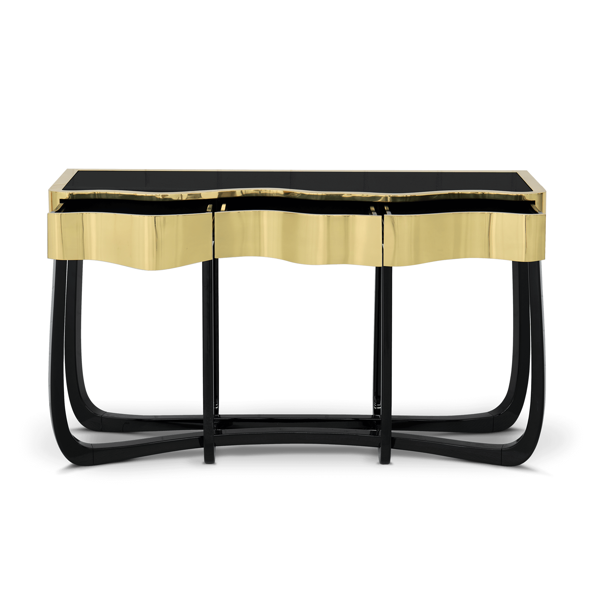 fee26099-9b5b-48f5-87b5-d8d72ce4d09e Sinuous Gold Console - Image 1